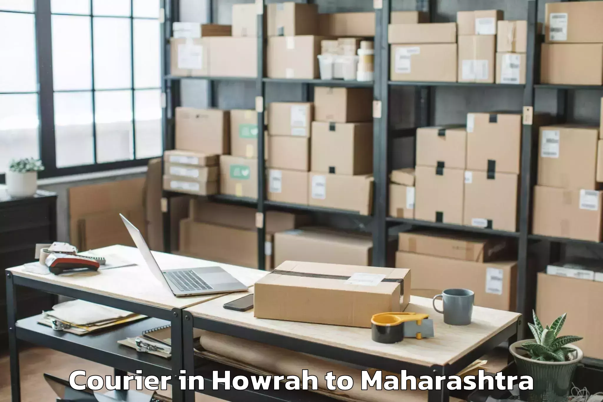 Easy Howrah to Mhasla Courier Booking